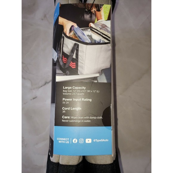 NEW Food Warming Bag Lunch Box Car Go Pods USB Powered Large Capacity Portable - Picture 3 of 3